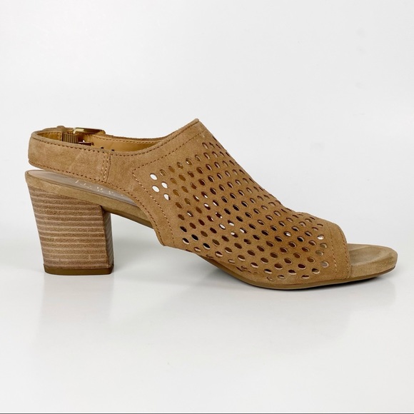 Franco Sarto Monaco Suede Leather Slingback Heel - Picture 8 of 14